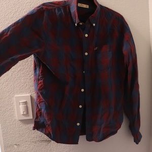 Hollister long sleeve button down flannel